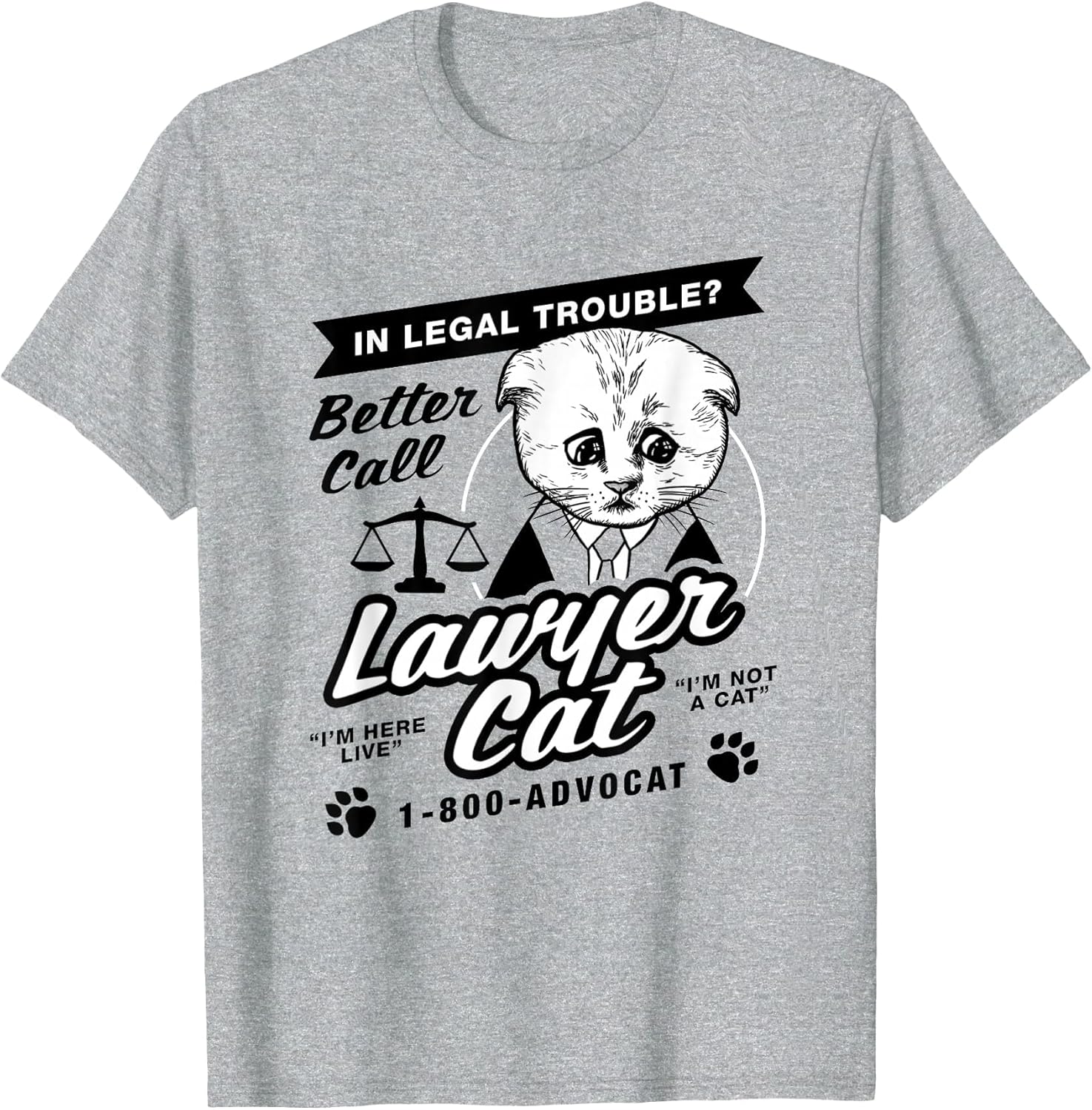 Lawyer Cat I'm Not A Cat I'm Here Live