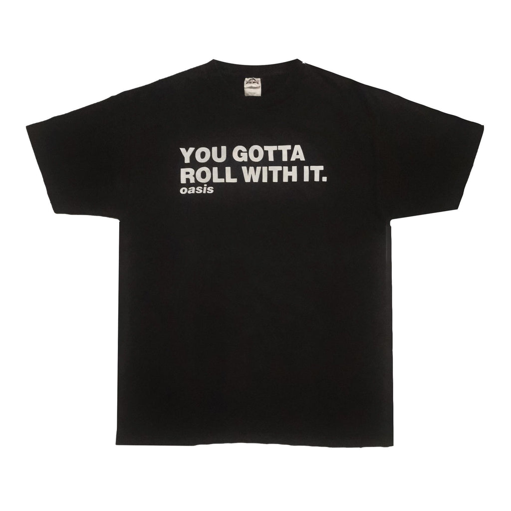 Band Tees Oasis T Shirt Y2k Roll With It Britpop Radiohead Shoegaze Hoodie Sweatshirt | PrintMintTees.com