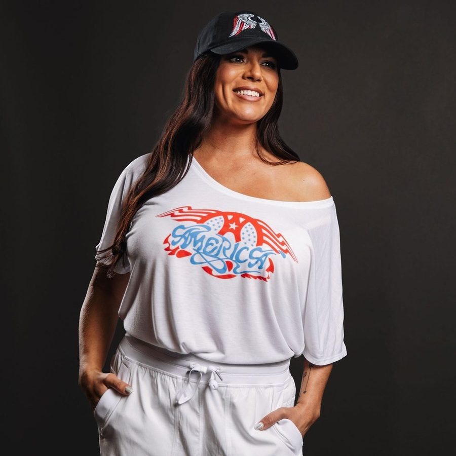 Women's AeroAmerica Slouchy Fit T-Shirt - White