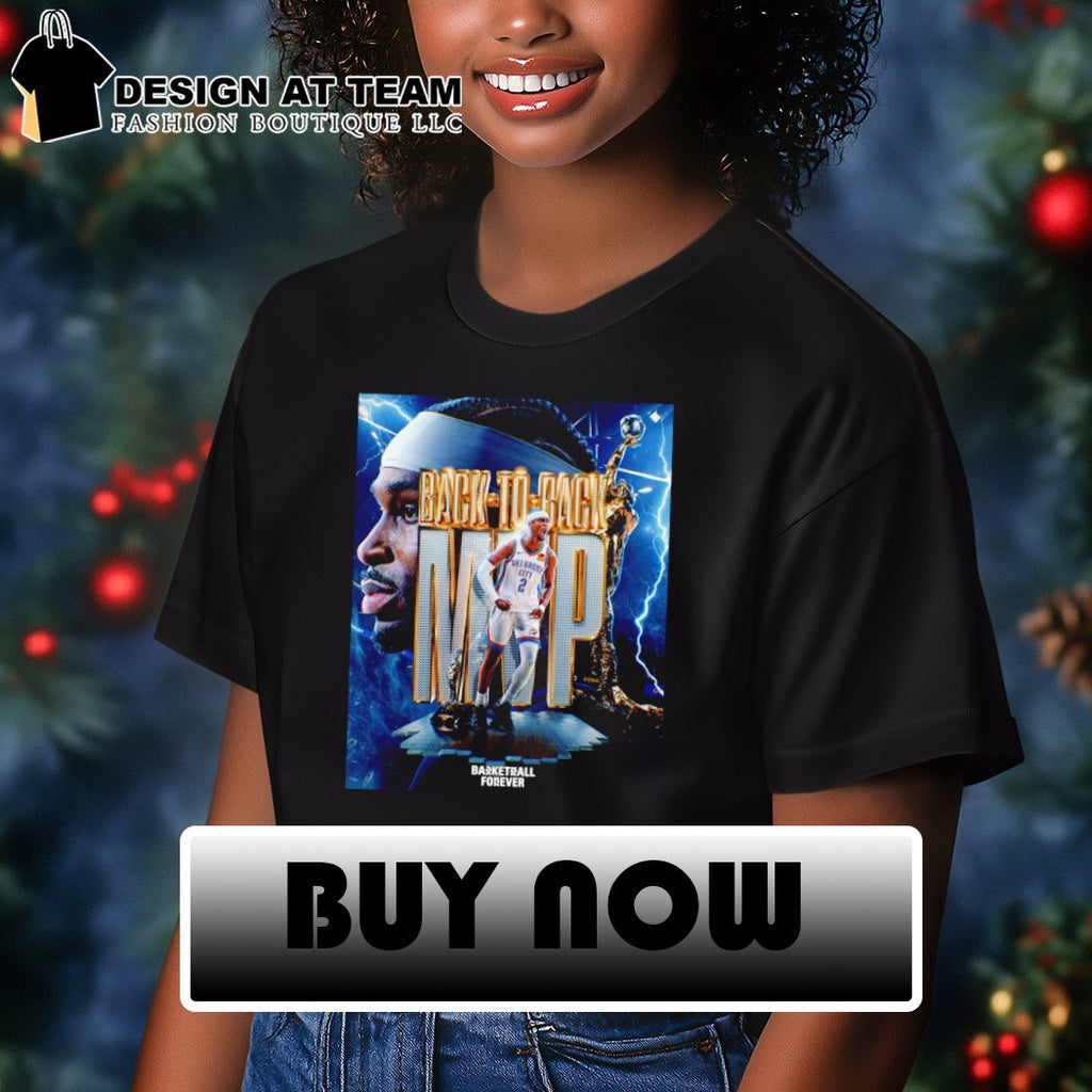 Shai Gilgeous-Alexander wins second NBA MVP award back-to-back MVP shirt