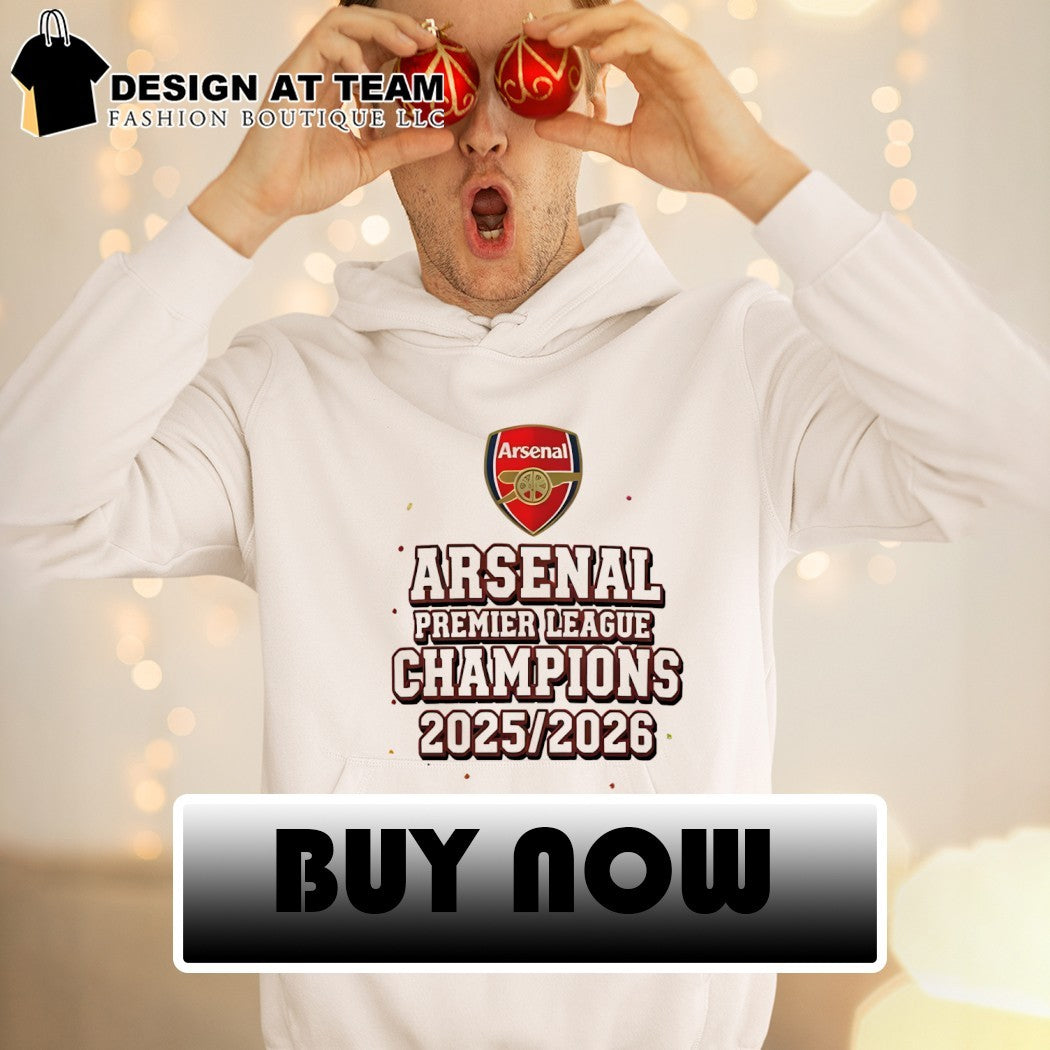 Arsenal FC Premier League Champions 2025 2026 logo shirt