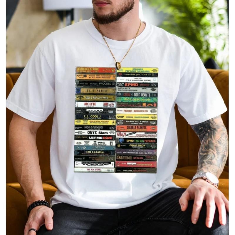 90's Hip Hop Cassette Tapes, Mix Tapes Mixtape Shirt, Hip Hop Rap Shirt, 90s Music Tee, Unisex Short Sleeve Tee Hoodie...