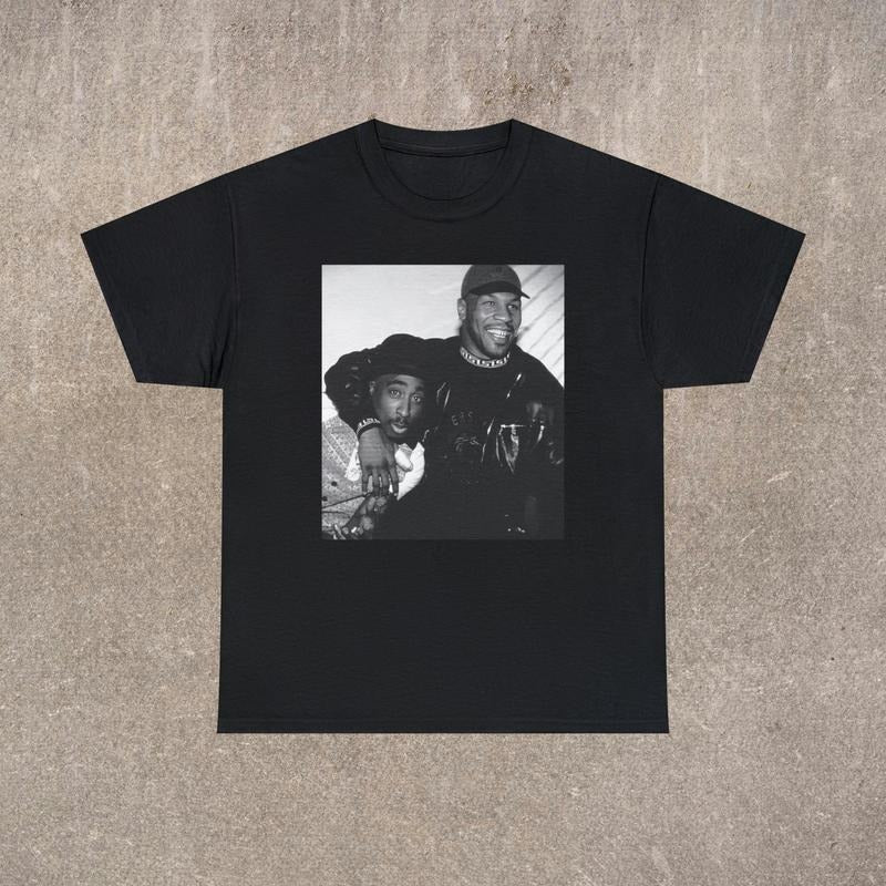90's Hip Hop T-shirt | Mike Tyson & Tupac | Unisex Classic Fit | Old School Rap Tee Menswear Top Hoodie Sweatshirt