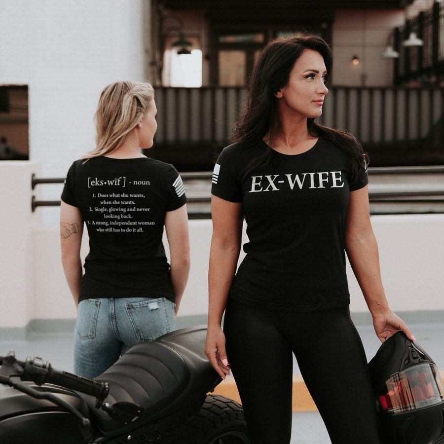Ex-Wife Defined Slim Fit T-Shirt - Black