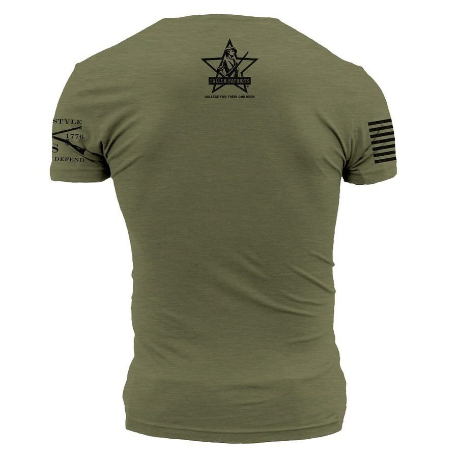 CFP Men's Worn Flag Tee - Military Green