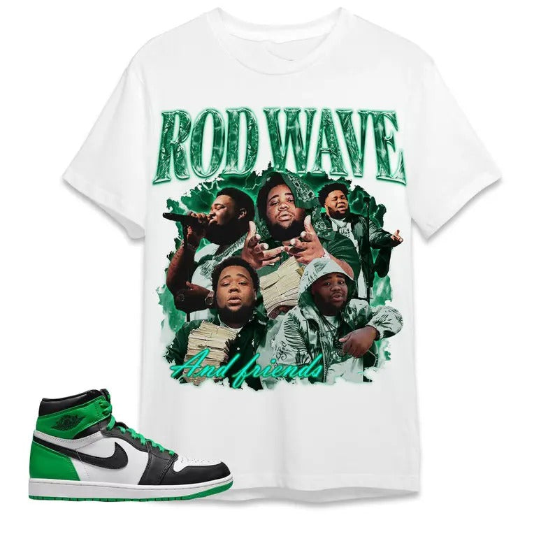 A J 1 Celtic Lucky Green Unisex Shirt, T-shirt, Rod Wave, Shirt To Match Sneaker Hoodie Sweatshirt | PrintMintTees.com