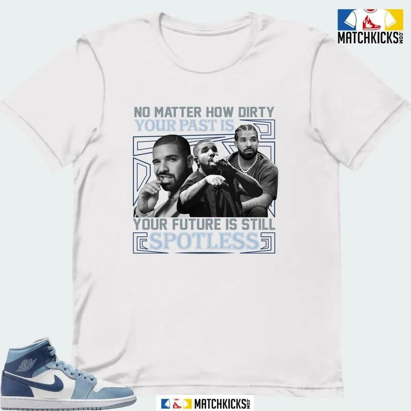 A J 1 MID DIFFUSED BLUE SNEAKER MATCHING T-SHIRT (NO MATTER HOW DIRTY) Hoodie Sweatshirt | PrintMintTees.com