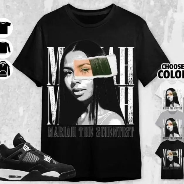 A J 4 White Thunder Unisex T-Shirt, Mariah T S Tees, Shirt To Match Sneaker Hoodie Sweatshirt | PrintMintTees.com