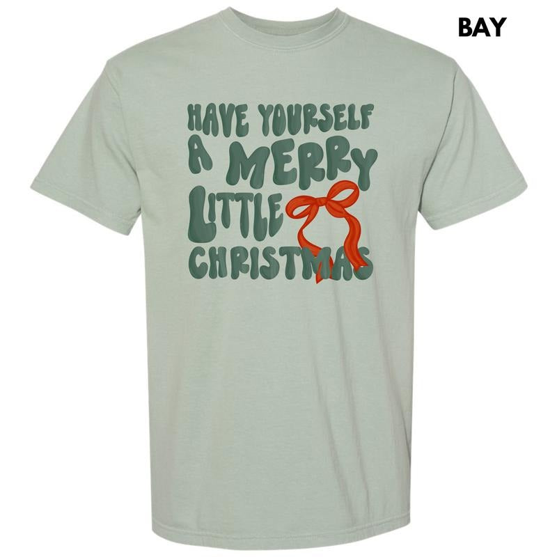 A Merry Little Christmas Comfort Colors T-Shirt 'NLB' Hoodie, Sweatshirt | PrintMintTees.com
