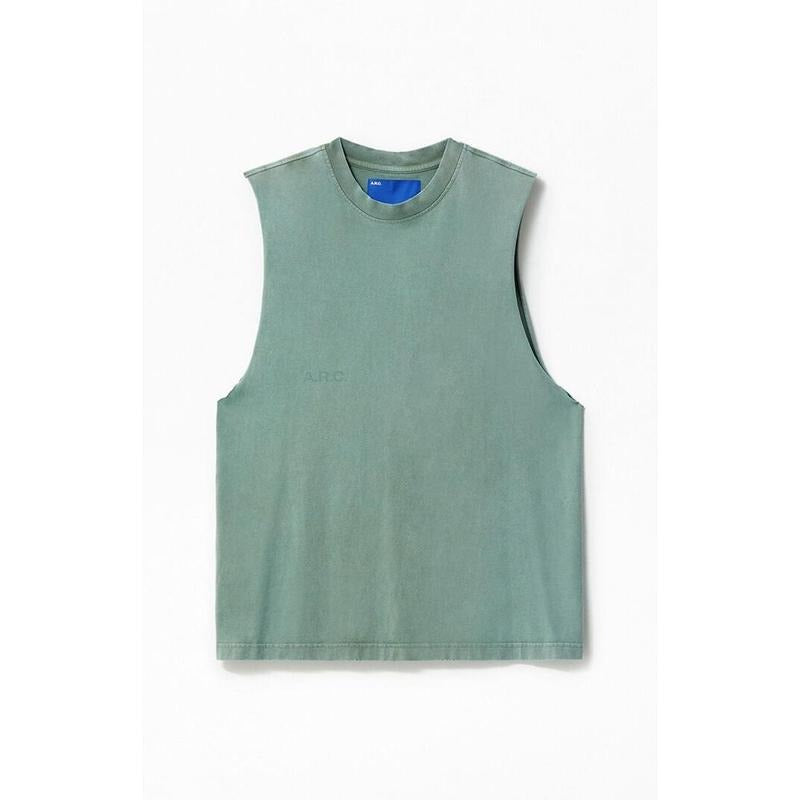 R.C. Seafoam Vintage Wash Cut Off Muscle Shirt Hoodie Sweatshirt