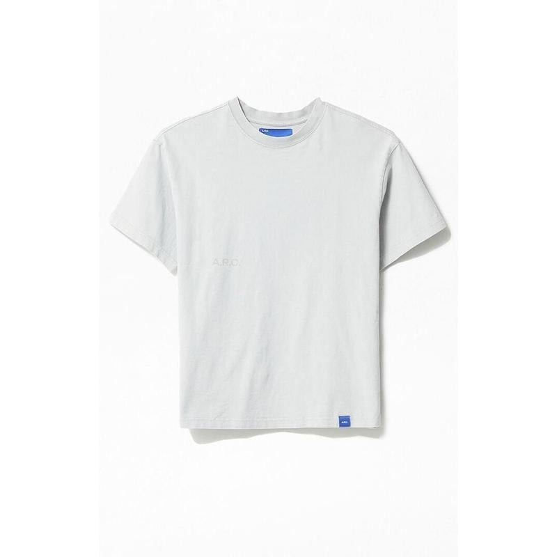 A.R.C. Men's Gray Vintage Wash Heavyweight Cropped Boxy T-Shirt Hoodie, Sweatshirt | PrintMintTees.com
