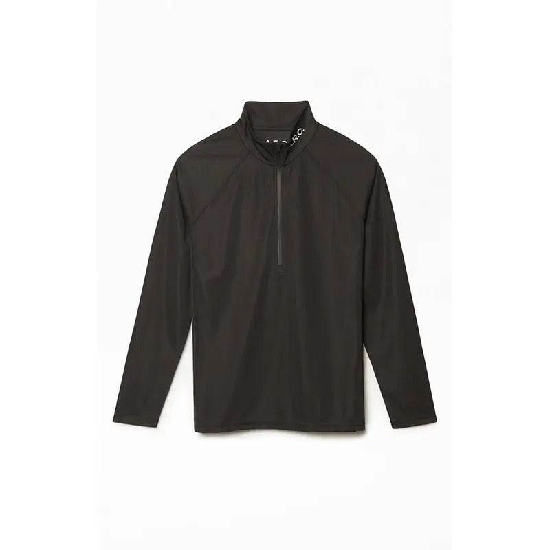 A.R.C. Men's Active Black Performance Mid Layer Long Sleeve T-Shirt Hoodie, Sweatshirt | PrintMintTees.com