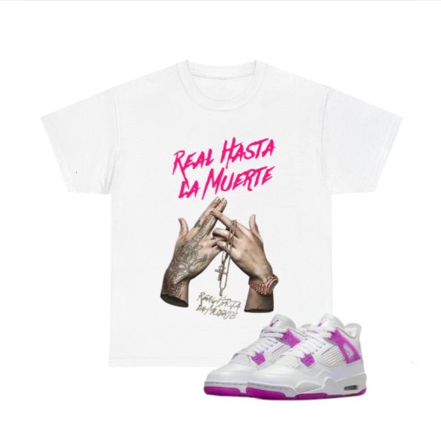 AA Real Hasta Hiphop Music T-shirt To Match Sneaker Hyper Violet 4s, Streetwear Style T-shirt For Fan Hoodie Sweatshirt