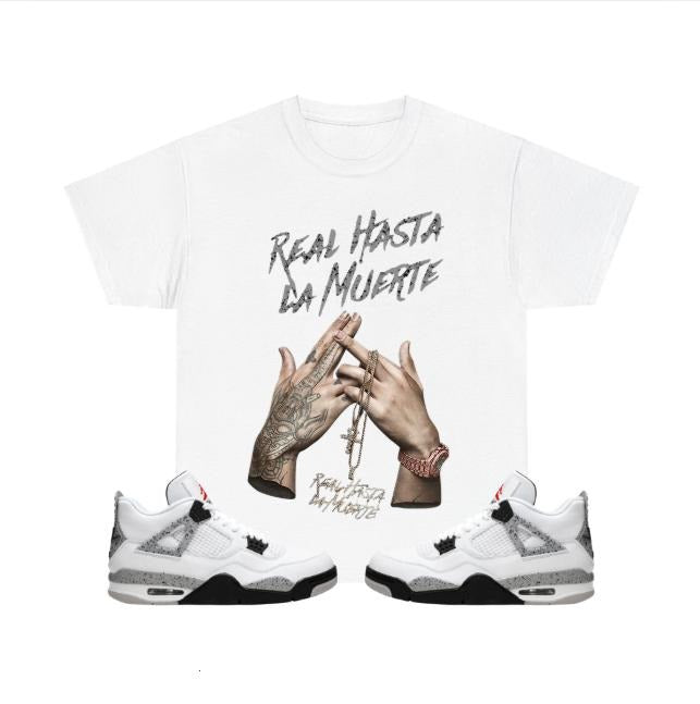 AA Real Hasta Hiphop Music T-shirt To Match Sneaker White Cement 4s, Streetwear Style T-shirt For Fan Hoodie Sweatshirt
