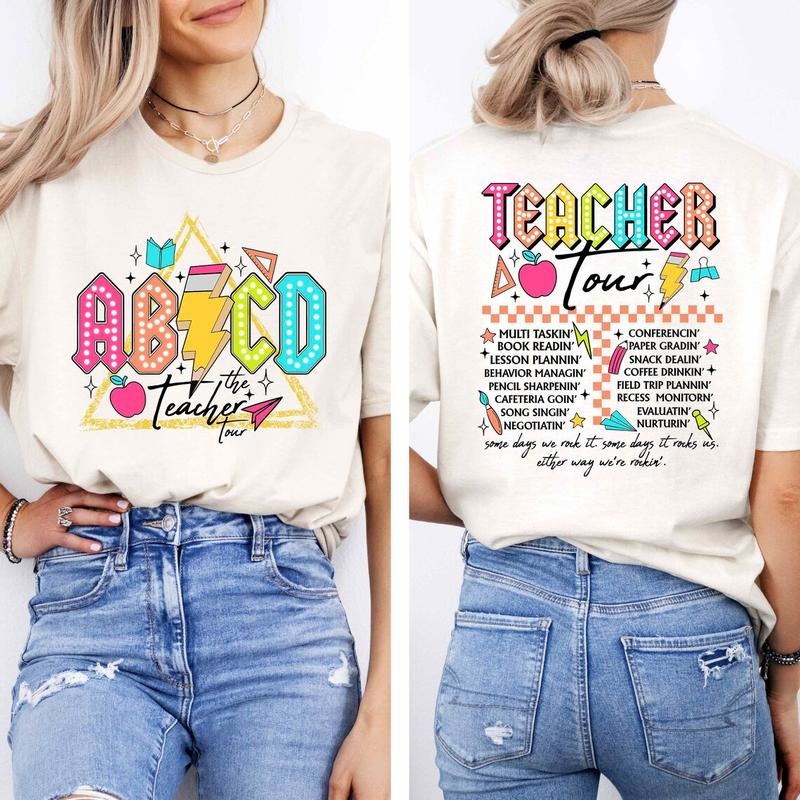 ABCD Teacher Tour Shirt, Funny Teacher Shirt, Back To School Shirt, Last Day of School Shirt Hoodie Sweatshirt