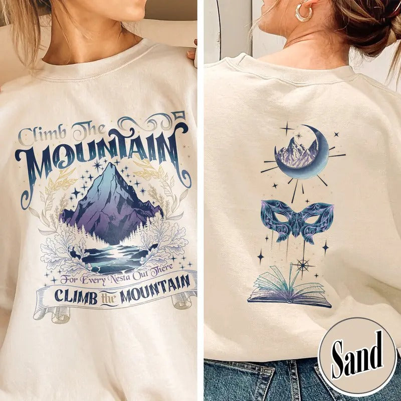 ACOSF ACOTAR Climb Mountain Shirt Climb Mountain Acotar Climb Mountain Nesta Shirt Every Nesta Out There Shirt T-Shirts, Hoodie, Sweatshirt
