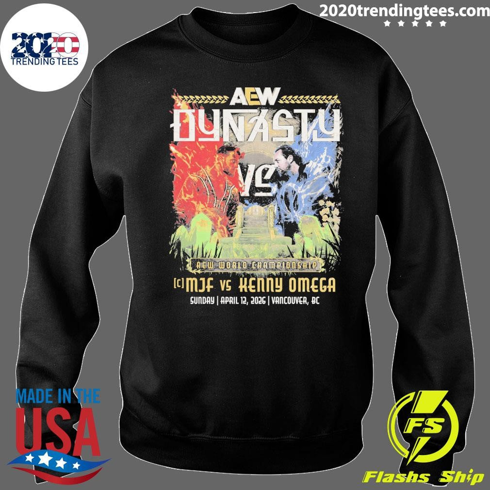 AEW Dynasty World Tag Team Championship MJF vs Kenny Omega April 12, 2026 Vancouver, BC Shirt