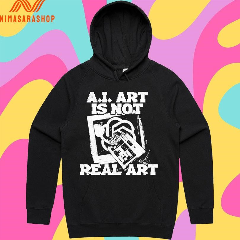 AI Art Is Not Real Art Keyboard Shirts