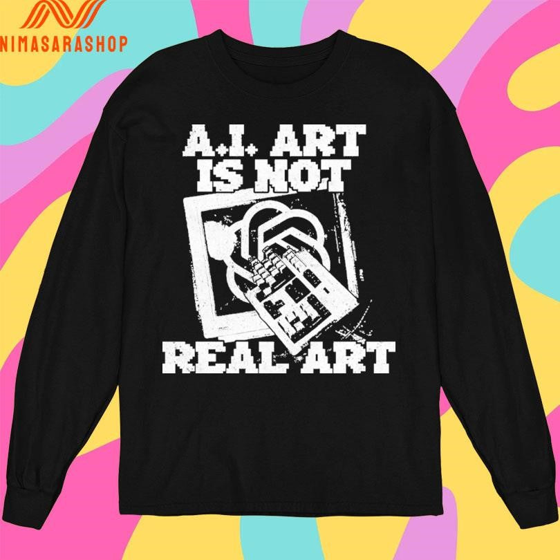 AI Art Is Not Real Art Keyboard Shirts