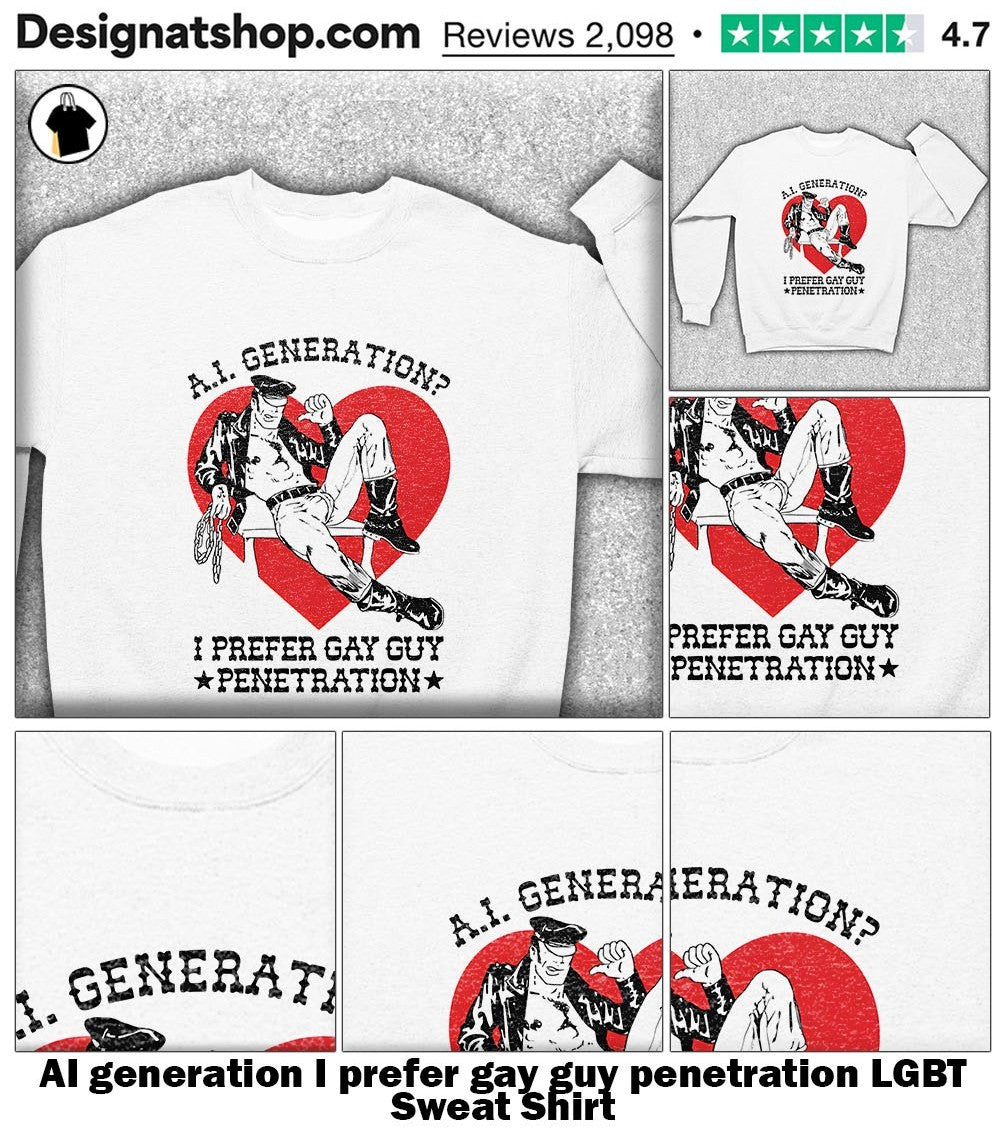 AI generation I prefer gay guy penetration LGBT shirt