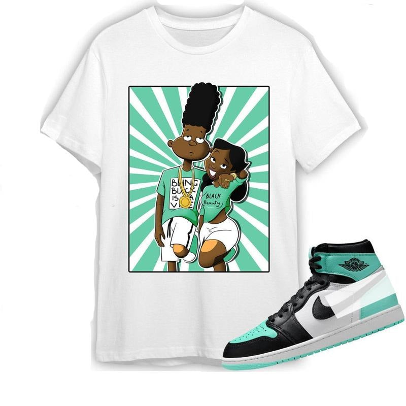 AJ 1 High OG Green Glow Unisex Shirt, A Diffirent Love, Shirt To Match Sneaker color white Hoodie Sweatshirt