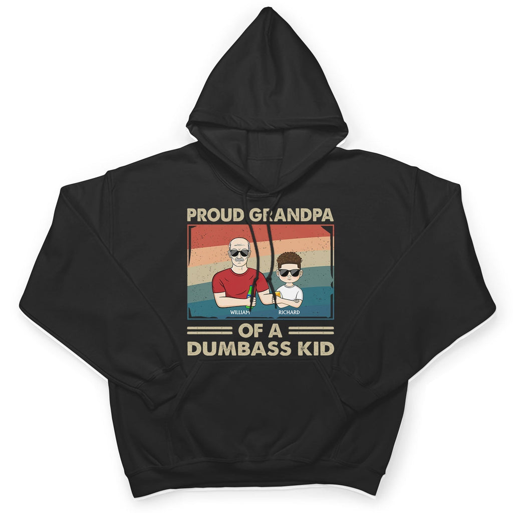Proud Grandpa Of A Few Kids - Funny Gift For Grandfather, Grandpa, Grandparents - Personalized T Shirt