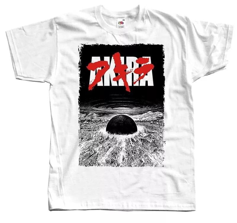 AKIRA 1988 poster white T-shirt v10 MANGA Tokyo 100% cotton sizes S - 5XL Hoodie Sweatshirt | PrintMintTees.com