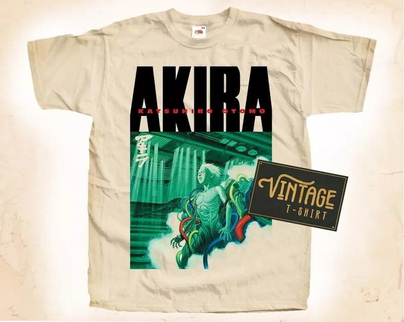 AKIRA 1988 vol 5 T SHIRT Vintage Tee Movie Poster Natural Beige Sizes S to 5XL Hoodie Sweatshirt | PrintMintTees.com