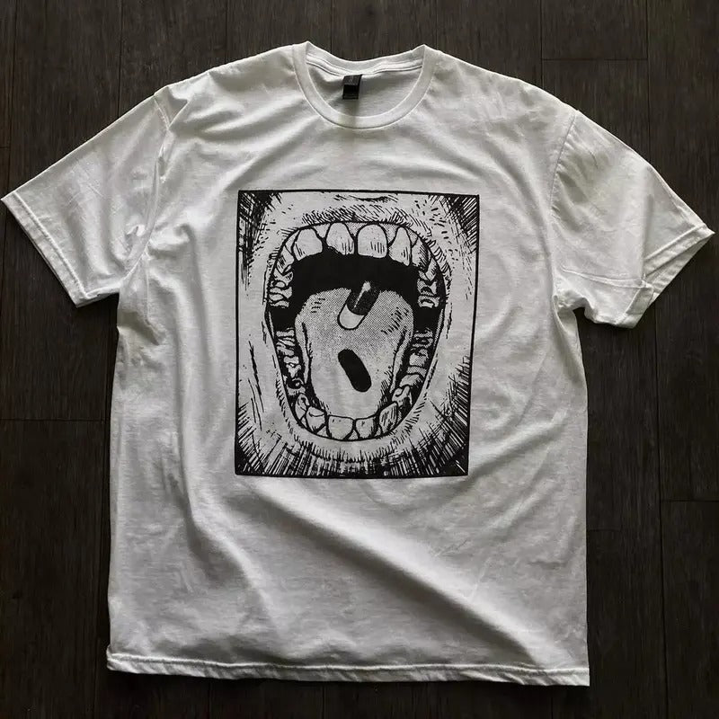 AKIRA PILL UNISEX TEE ANIME T-SHIRT - GILDAN - HIGH QUALITY PRINT Hoodie Sweatshirt | PrintMintTees.com