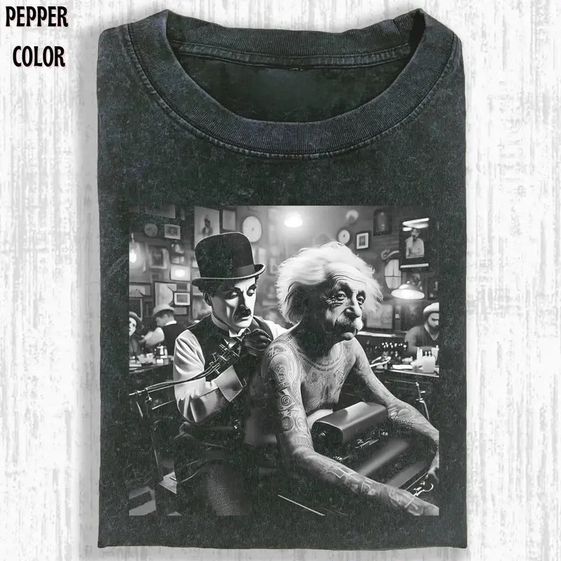 ALBERT EINSTEIN SHIRT, Funny Graphic Tees, Vintage Men's Top - Cotton, Polyester Hoodie, Sweatshirt | PrintMintTees.com