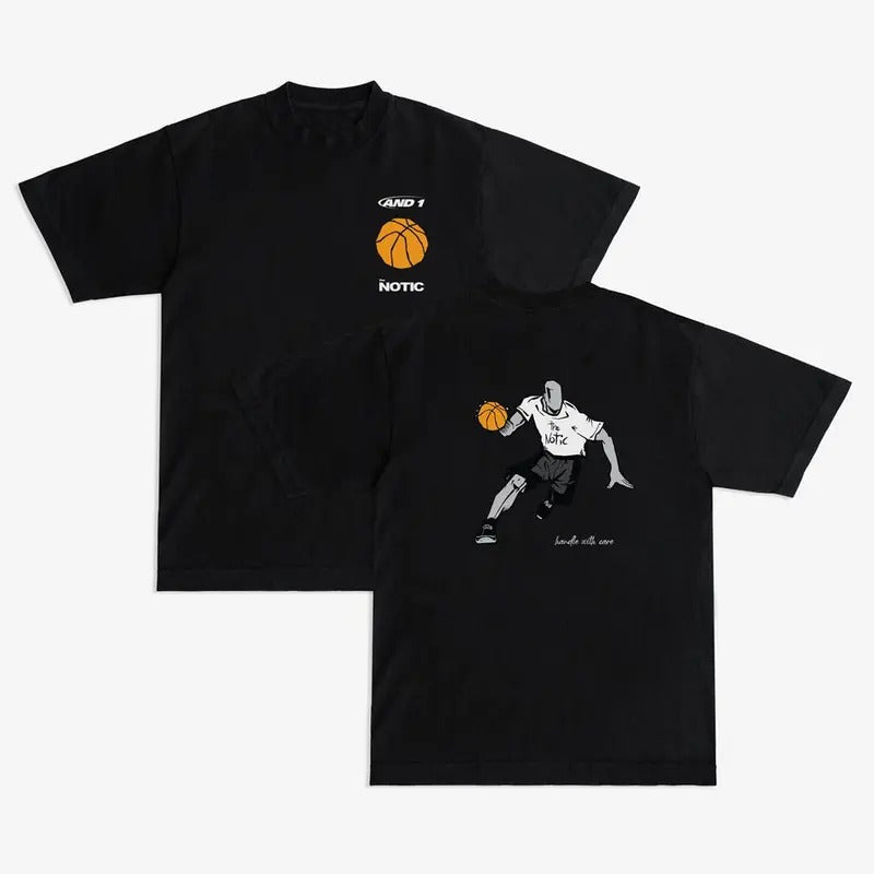 AND1 x The Notic 'Game Recognize Game' T-shirt, Retro Crewneck, Gift For Lovers, Cotton, Trendy Womenswear Top Hoodie...