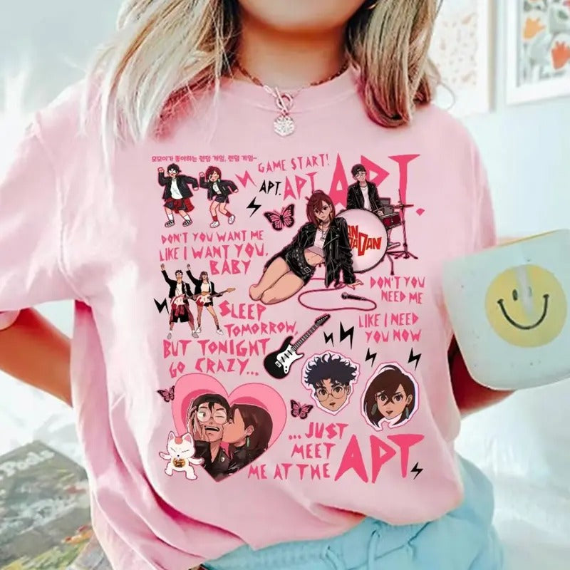 APT Dandadan  Valentine Sweatshirt, Anime Sweatshirt- Unisex, Medium-Heavy Fabric, Casual Style, Long Sleeve Shirt Hoodie
