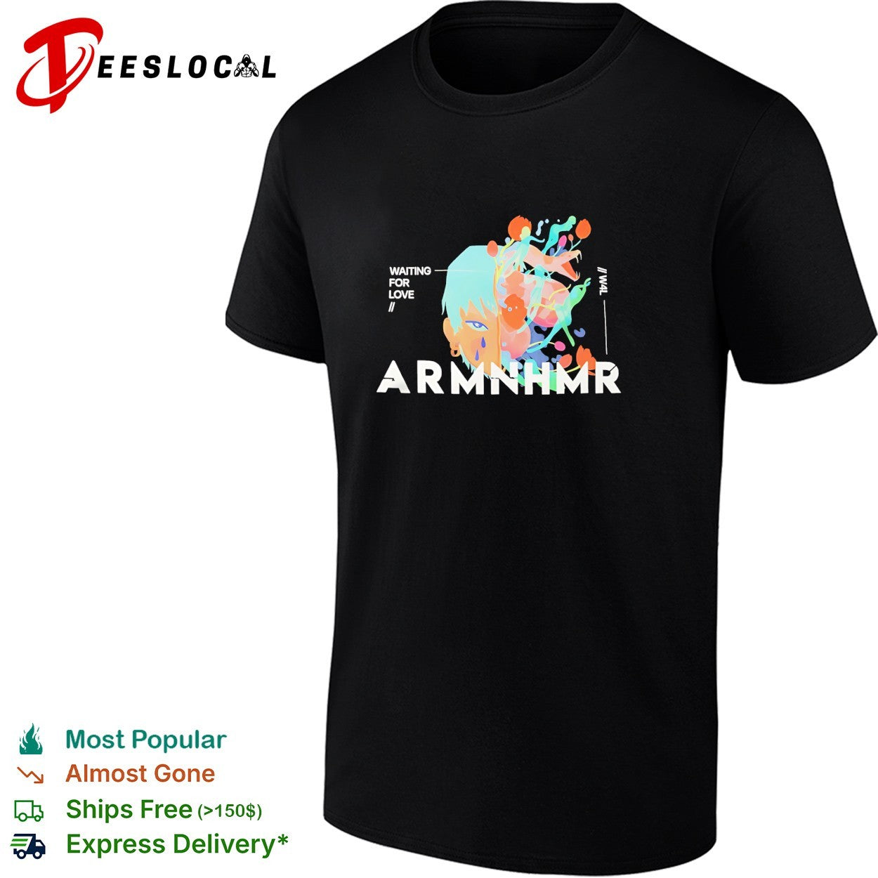 ARMNHMR Waiting For Love electronic dance music concert shirt