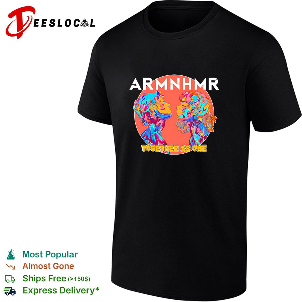 ARMNHMR together as one electronic music shirt