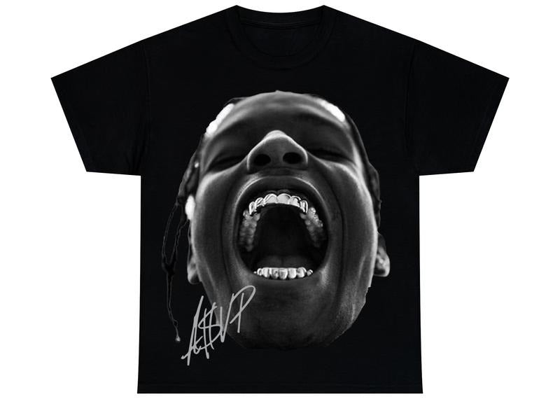 ASAP ROCKY T-Shirt Rapper Graphic Tee Rap Hip Hop Y2k Merch Men Women Menswearstyle{n002}3 Hoodie Sweatshirt