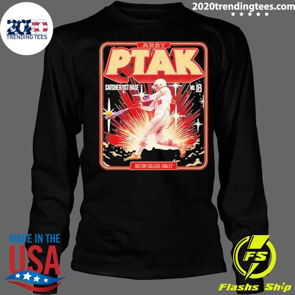 Abby Ptak 18 Boston College Eagles Softball Vintage Shirt