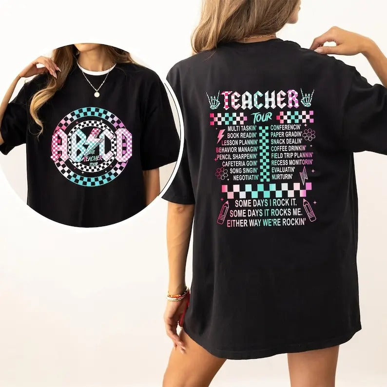Abcd Teacher Shirt, Back To School Teacher Tour T-shirt, Teacher Life Shirt, The Back To School Tour Shirt, Gift For...