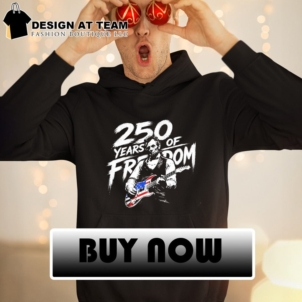 Abraham Lincoln playing guitar 250th Anniversary of Freedom 1776 2026 4th of July shirt