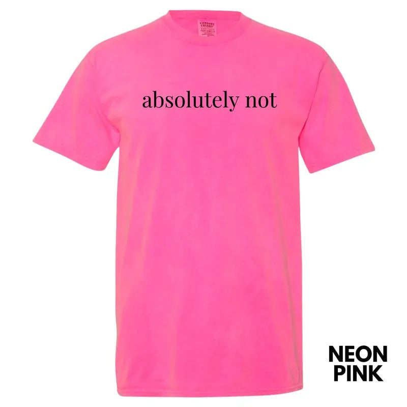 Absolutely NOT Comfort Colors T-Shirt 'NLB' Hoodie Sweatshirt | PrintMintTees.com