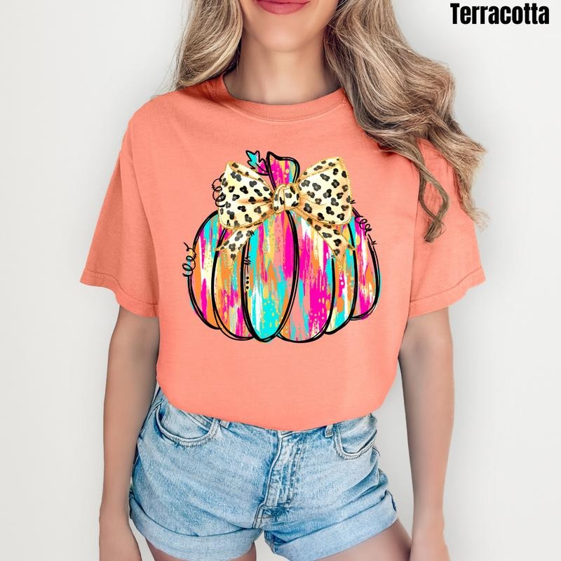 Abstract Colors Pumpkin Comfort Colors T-Shirt 'NLB' Hoodie, Sweatshirt | PrintMintTees.com