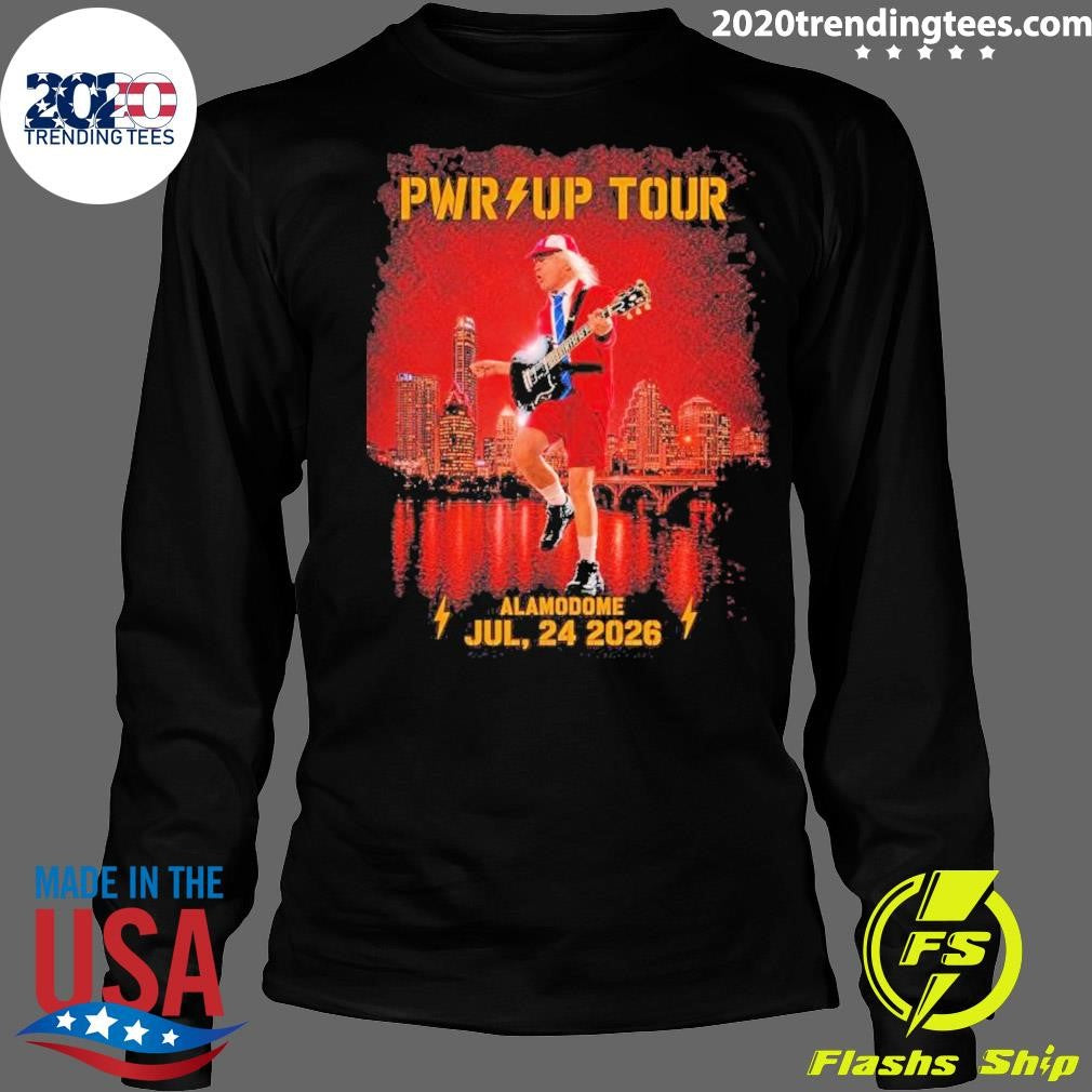 Acdc Pwr Up Tour 2026 San Antonio Texas Merch Tee At Alamodome On July 24 2026 Shirt