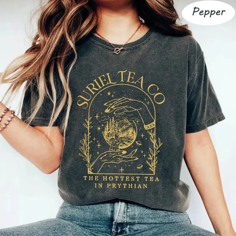 Acotar Suriel Tea Co T-Shirt, Acotar Tea Shirt, Suriel Tea Tshirt, A Court Of Thorns And Roses Sweater, Sjm Merch,...