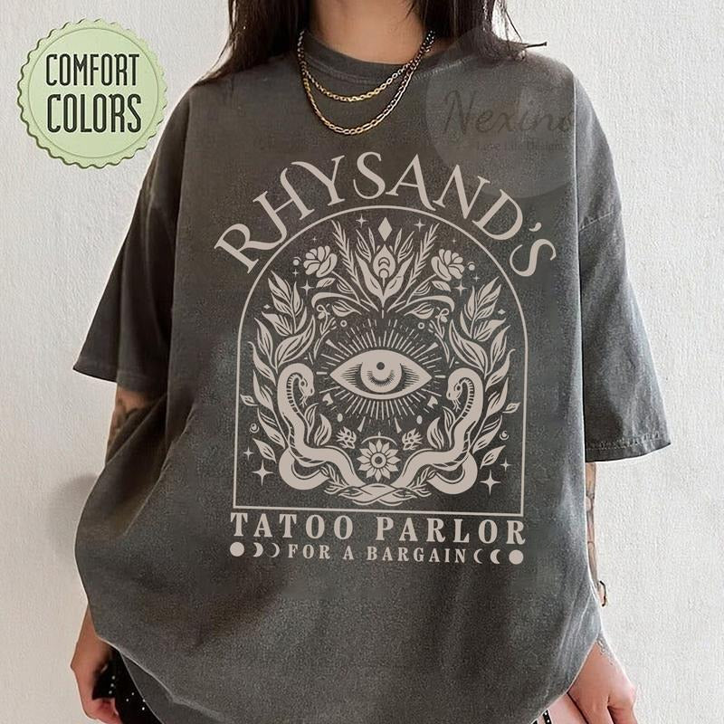Acotar Velaris Rhysand'S Tattoo Parlor Feyre Rhysand Night Court Novel Book Lover Bookish T-Shirts, Hoodie, Sweatshirt