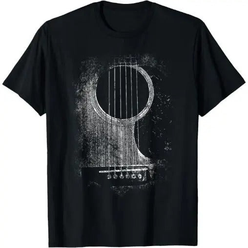 Acoustic Guitar Player Six String Classic Rock & Roll T-Shirt Made in USA Hoodie Sweatshirt | PrintMintTees.com