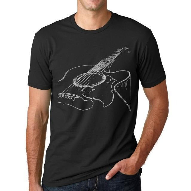 Acoustic Guitar T Shirt, Musicians Shirts, Guitarist shirts, Music Tees, guitar player shirts music lover shits musician...