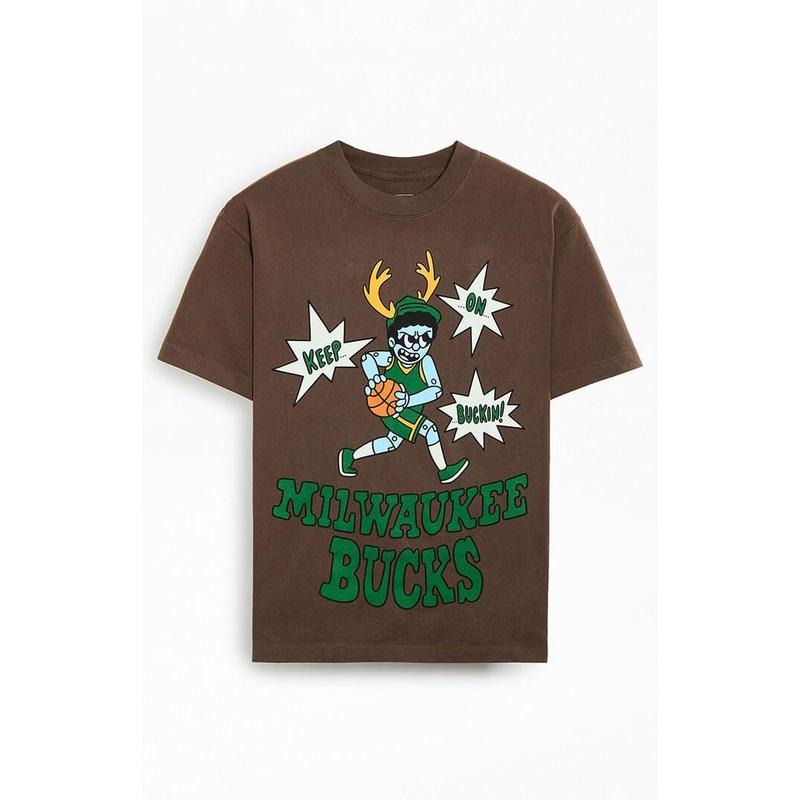 Action Figure Miles Men's NBA All-Stars Milwaukee Bucks T-Shirt - Multicolor Hoodie, Sweatshirt | PrintMintTees.com