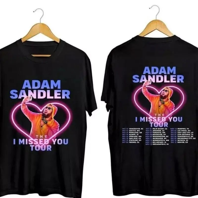 Adam Sandler The I Missed You Tour 2023 T-Shirt Hoodie Sweatshirt | PrintMintTees.com