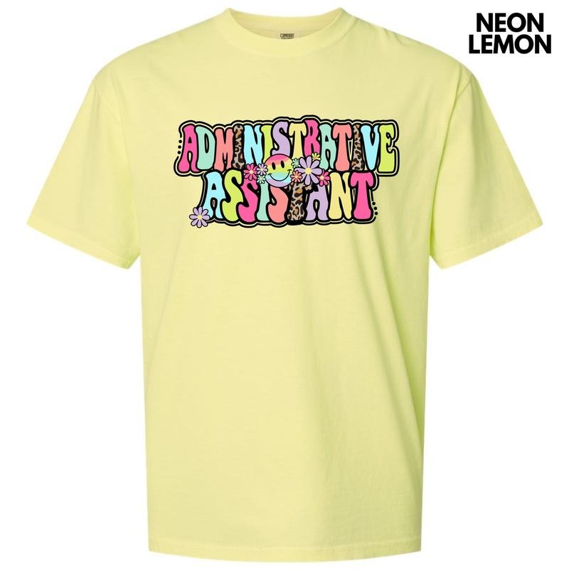 Administrative Assistant Groovy Comfort Colors T-Shirt 'NLB' Hoodie, Sweatshirt | PrintMintTees.com