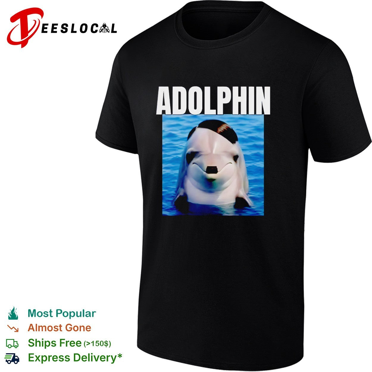 Adolphin Adolf Hitler x Dolphin Animal shirt