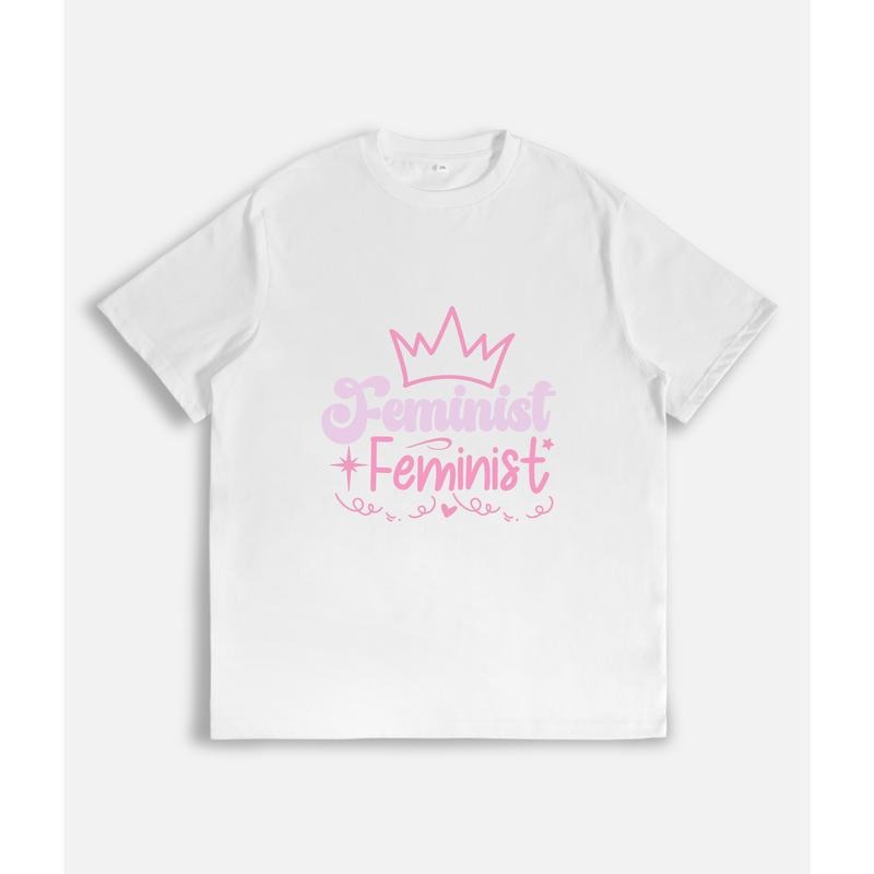 Adorable T - Shirt with Feminist Message: "Feminist" style 02 Hoodie Sweatshirt | PrintMintTees.com
